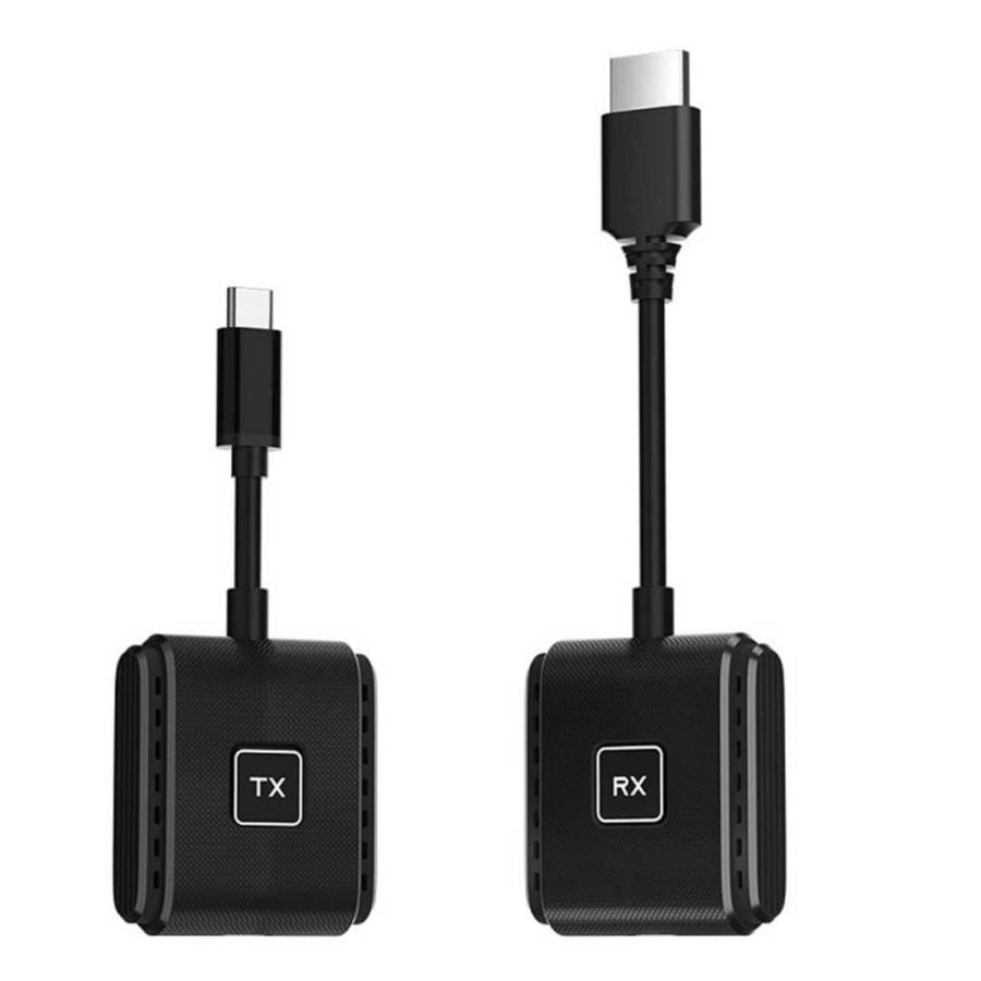 ワイヤレスHD USB-C送信機とHDMI受信機 KIT 2.4/5G 50M無線伝送 レシーバー トランスミッター