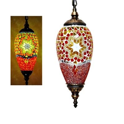 ペンダントライト 北欧 ガラス おしゃれ ステンドグラス 円錐形 花柄 トルコ風 led対応 キッチン リビング 和室 ダイニング 吊下げ灯 寝室 和室 洋室 アンティーク 天井照明器具 ダクトレール