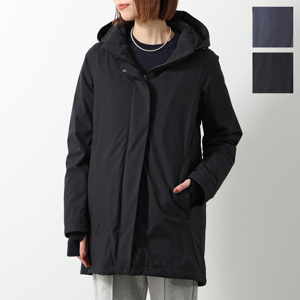 HERNO FUNCTIONAL WARDROBE ヘルノ ファンクショナルワードローブ ダウンコート PI002078D 12840 レディース フード付き サムホール カラー2色