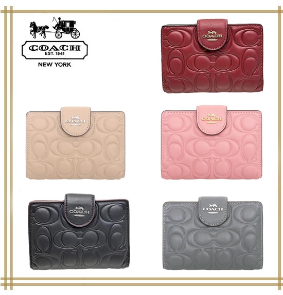 MEDIUM CORNER ZIP WALLET WITH SIGNATURE CM241