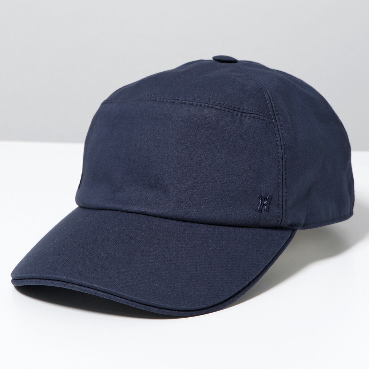 HERMES エルメス キャスケット ジャンプ 2 CASQUETTE JUMP 2 BRODERIES H H081016N メンズ コットン キャップ Hロゴ 刺繍 帽子 INDIGO