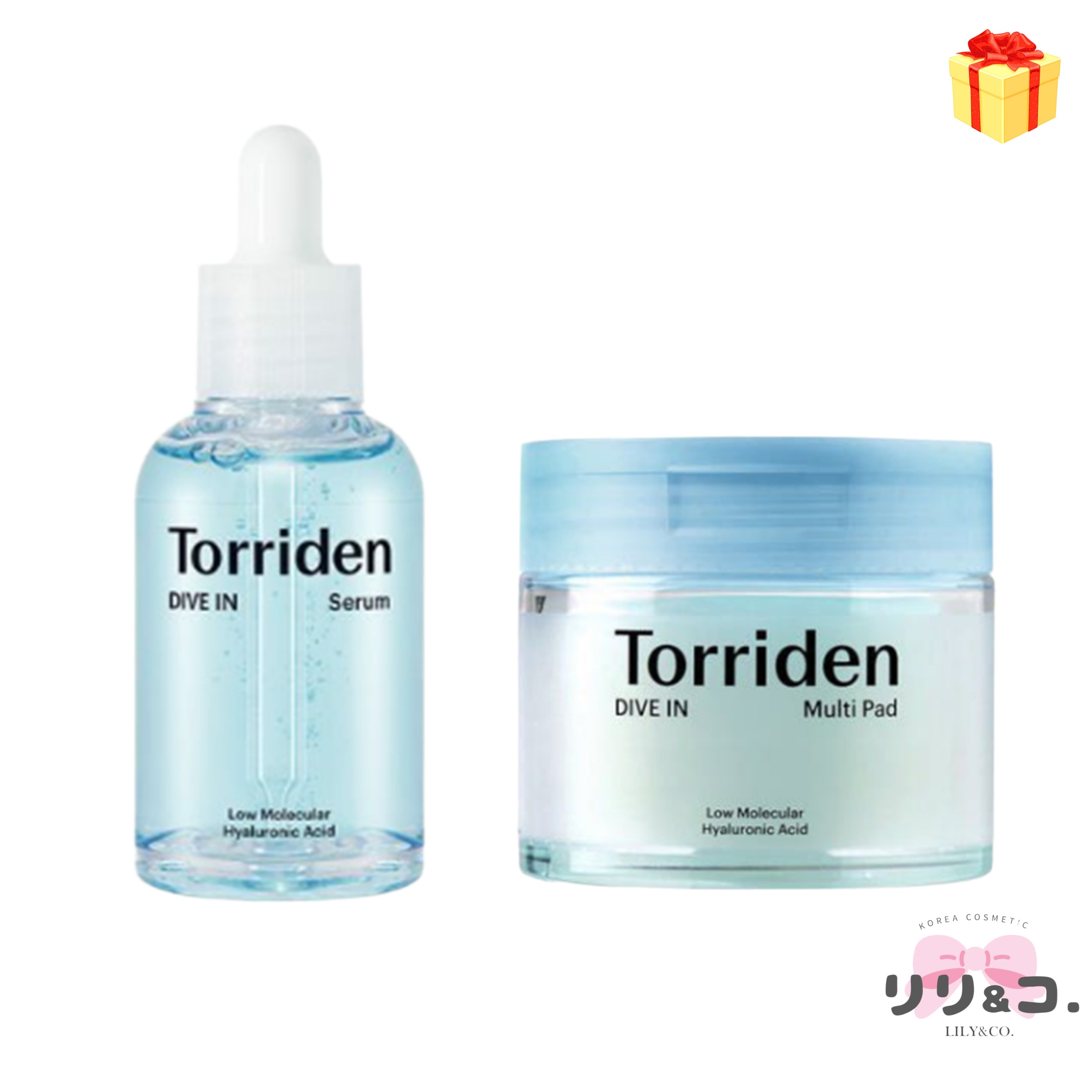 【企画商品2種】ダイブイン 低分子ヒアルロン酸セラム 50ml ＆ マルチパッド 80枚 売り手のおすすめ 水分 ヒアルロン酸 保湿 鎮静ケア 基礎化粧品 セット韓国人気 企画セット スキンケア 正品
