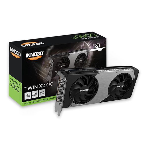 ELSA GD5060T-16GERX2OC ブラック INNO3D GeForce RTX 5060 Ti 16GB TWIN X2 OC グラフィックボード メーカー直送