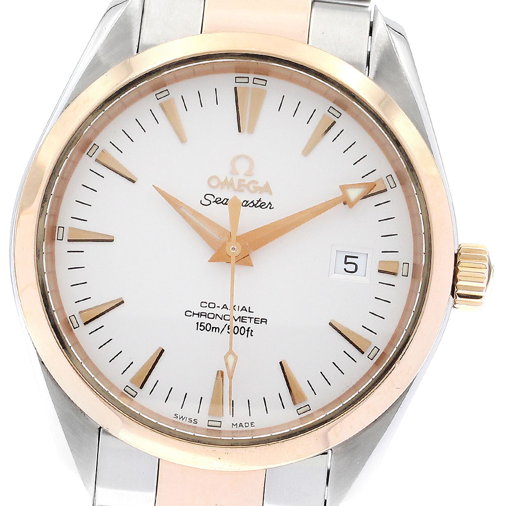 オメガ OMEGA 2303.30 シーマスター アクアテラ コーアクシャル デイト 自動巻き メンズ _893682【中古】