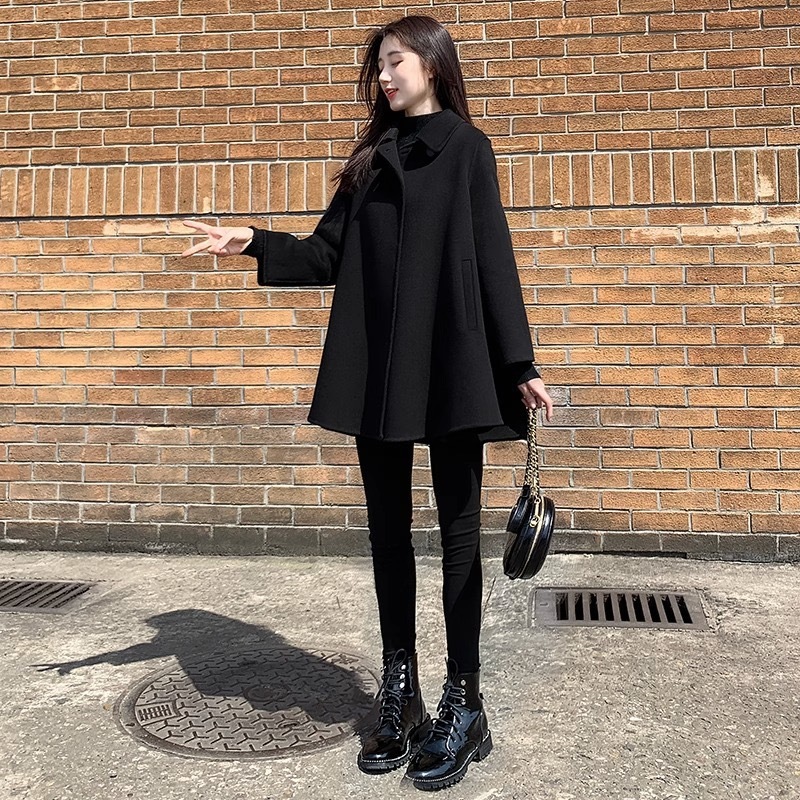 両面のカシミヤのコートの女性のショートタイプの修身はやせています