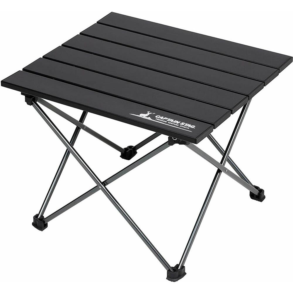 CAPTAIN STAG キャプテンスタッグ アウトドアトレッカー アルミロールテーブル ブラック UC0563