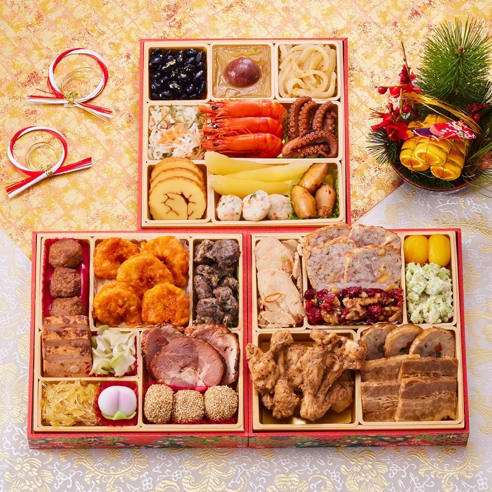 おせち 早割 予約 おせち料理 板前魂の祝寿 和洋中華風 三段重 3人前 28品目 肉中華 肉おせち 中華おせち 和風 洋風 中華風 御節 送料無料 2025 2026 7,484円