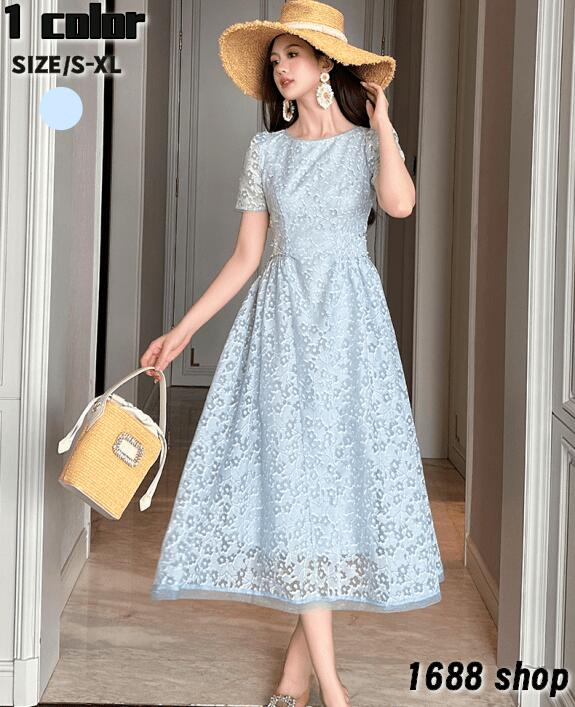 お急ぎください2025　フレアワンピース ロングワンピース　袖あり　姫系ワンピース　シフォン　ワンピース Aライン ミニ ひざ丈 ミドル丈 エレガント　アシンメトリー 花柄 パーティドレス お嬢様 セ