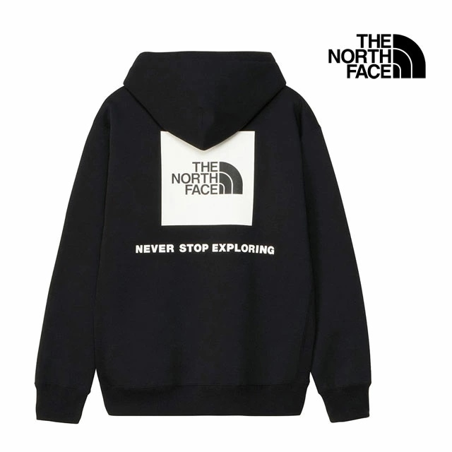 ザ・ノース・フェイス パーカー メンズ バックスクエアロゴフーディ トップス 長袖 プルオーバー スウェット フード トレーナー ウェア 裏起毛 アパレル NT62348 ブラック2 黒 アウトドア