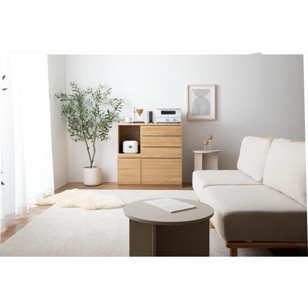 ラック 食器棚 レンジ台 おしゃれ 白 キッチン収納 引き出し ナチュラルモダン カップボード 棚