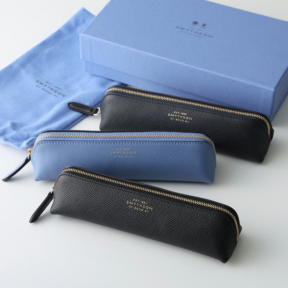SMYTHSON スマイソン ペンケース PMA PENCIL CASE レディース メンズ レザー ペンシルケース 筆箱 カラー3色