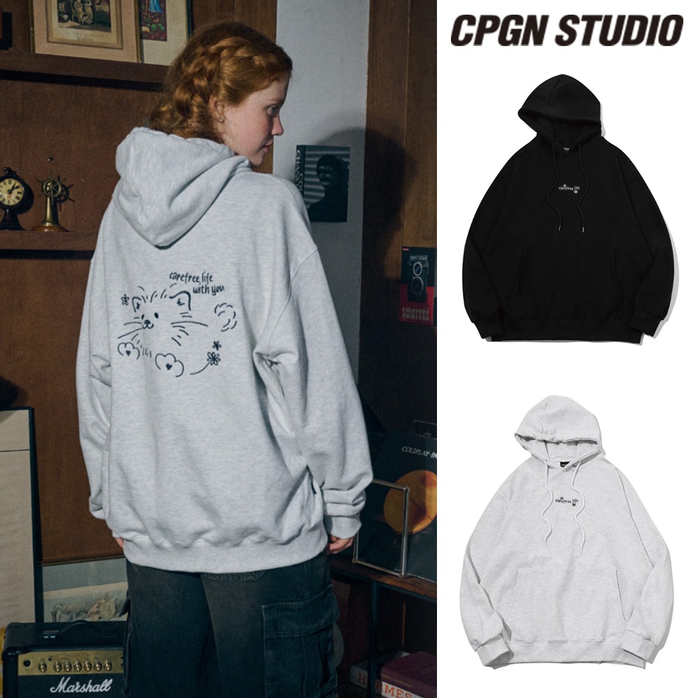 【CPGN STUDIO】 Carefree Life Embroidery Hoodie
