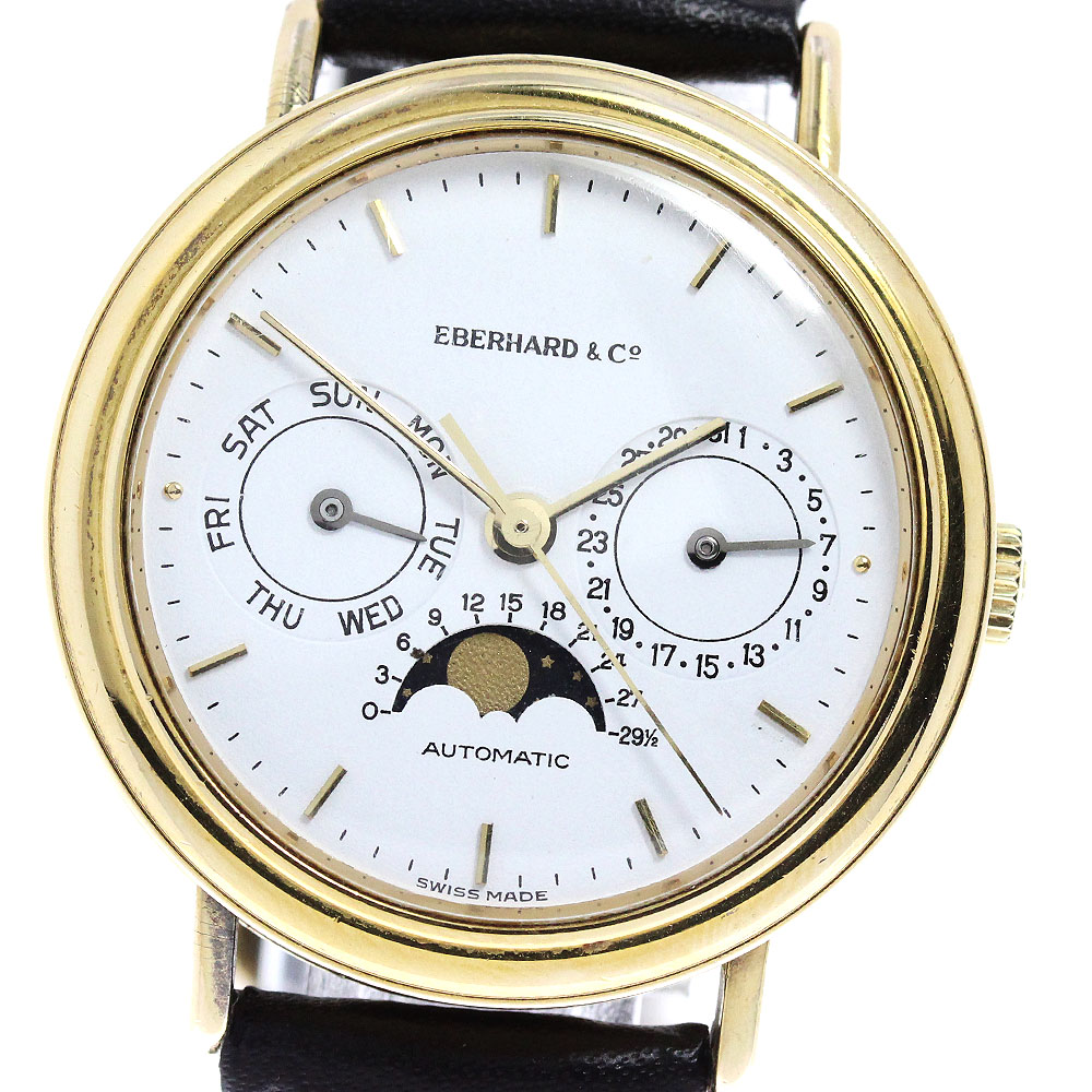 エベラール EBERHARD デイデイト ムーンフェイズ 自動巻き メンズ _807453【中古】