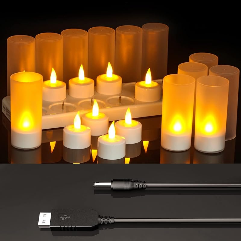 停電キャンドルライト 無炎充電式LEDキャンドル PChero USB充電式 雰囲気が良い タイマー機能 ピラーキャンドル 屋外 屋内 装飾 充電式ろうそく お祭り 省エネ 長持ち 夏祭り リモコン