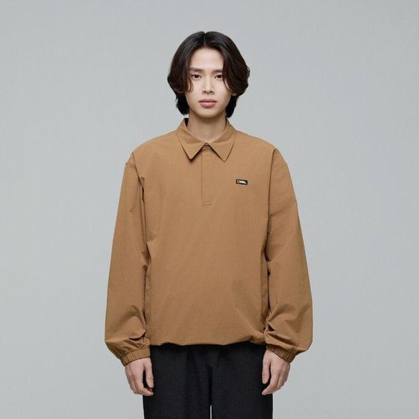 N243USW031 アルケロン ウーブンカラー 半袖Tシャツ S ORANGE