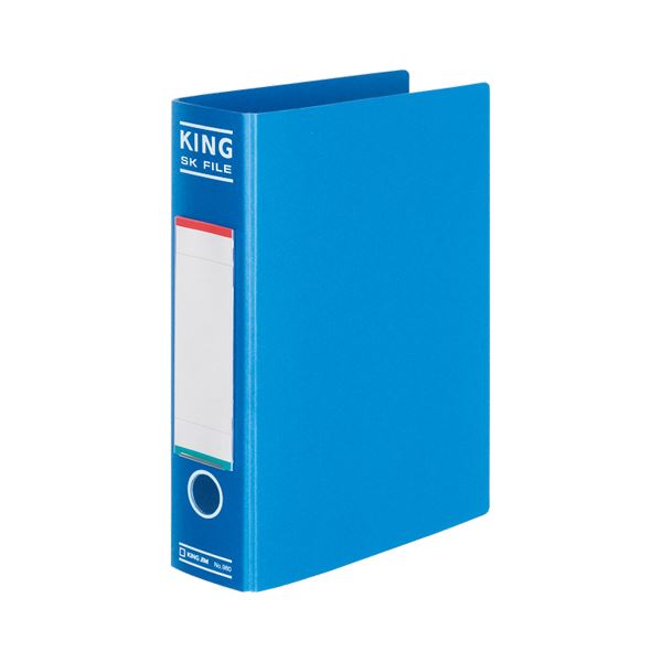 (まとめ) キングジム SKファイル A4タテ 500枚収容 背幅75mm 青 980 1冊 (×10セット)