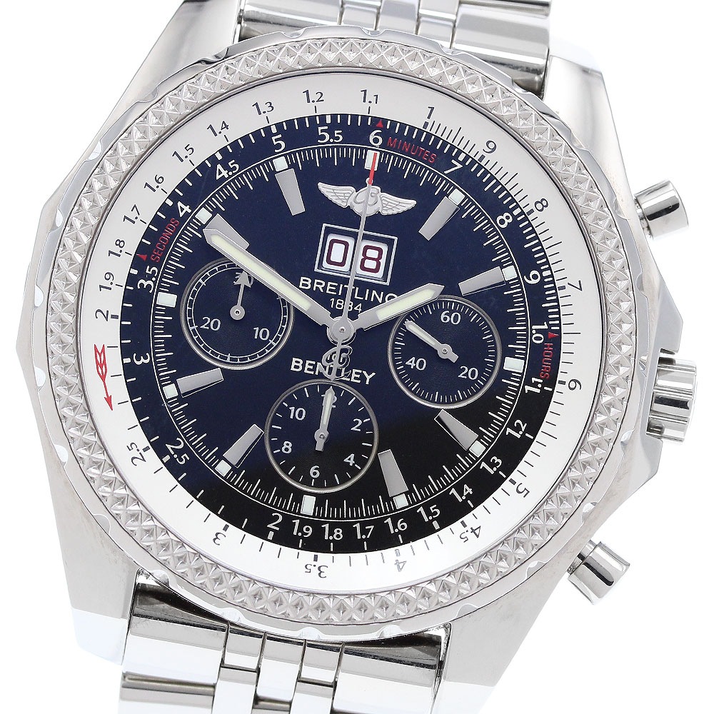 ブライトリング BREITLING A44362 ベントレー 6.75 クロノグラフ 自動巻き メンズ 美品 _905575【中古】