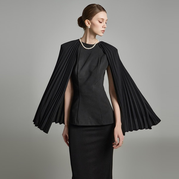 B9181 プリーツ ブラウス