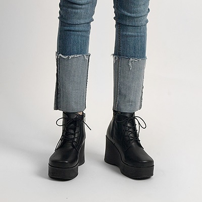 厚底ブーツ 8.5cm プラットフォームシューズ 軽い履き心地 安定感 洗練されたデザイン
