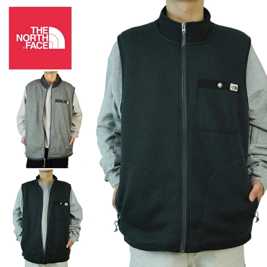 ノースフェイスTHE NORTH FACEメンズ ベストM GL F/Z VESTメンズ ゴードン リヨン ライオン フルジップ ベストTNF BLAC