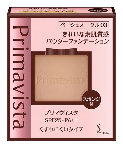 プリマヴィスタ きれいな素肌質感パウダーファンデーション ベージュオークル03 SPF25 PA++ 9G