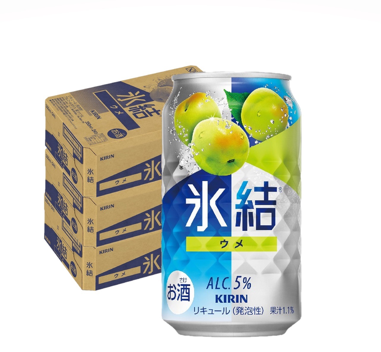 【送料無料】キリン 氷結 ウメ 350ml3ケース/72本