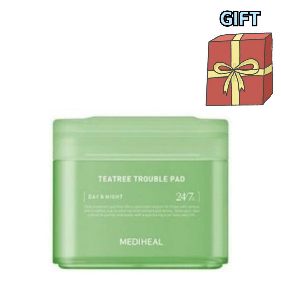 ティーツリートラブルパッド, 100枚(肌鎮静/ トラブルを迅速に鎮静/赤み鎮静/保湿/皮脂·角質·毛穴の汚れを拭き取るパッド/肌キメ /韓国ベストセラー拭き取りパッド/韓国コスメ/韓国正規品)