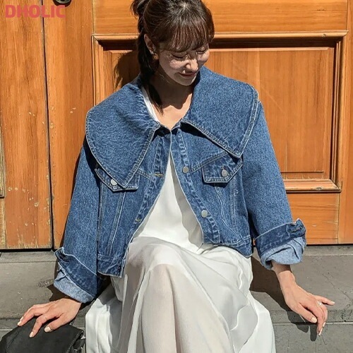 [メガ割りSALE]ビッグカラーデニムジャケット・p608305