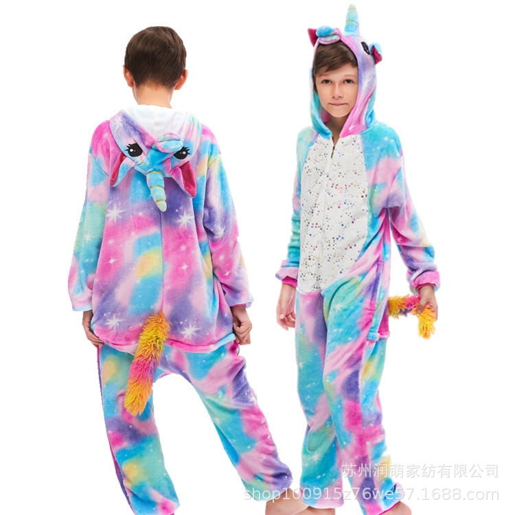 暖かい キッズ パジャマ 着ぐるみ可愛い キャラクターパジャマ 恐竜動物 もこもこ 厚手 防寒着 子供 女の子 男の子 ルームウェア 寝間着 かわいい漫画連体パジャマ子供動物恐竜男女箔押し天馬龍フラン