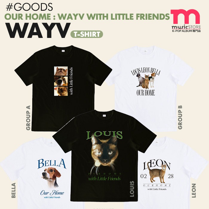 値下げ】威神V WayV with Little Friends Tシャツ メンズ トップス T