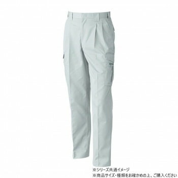 桑和 4228 ツータックカーゴパンツ 82サイズ シルバーグレー（22）