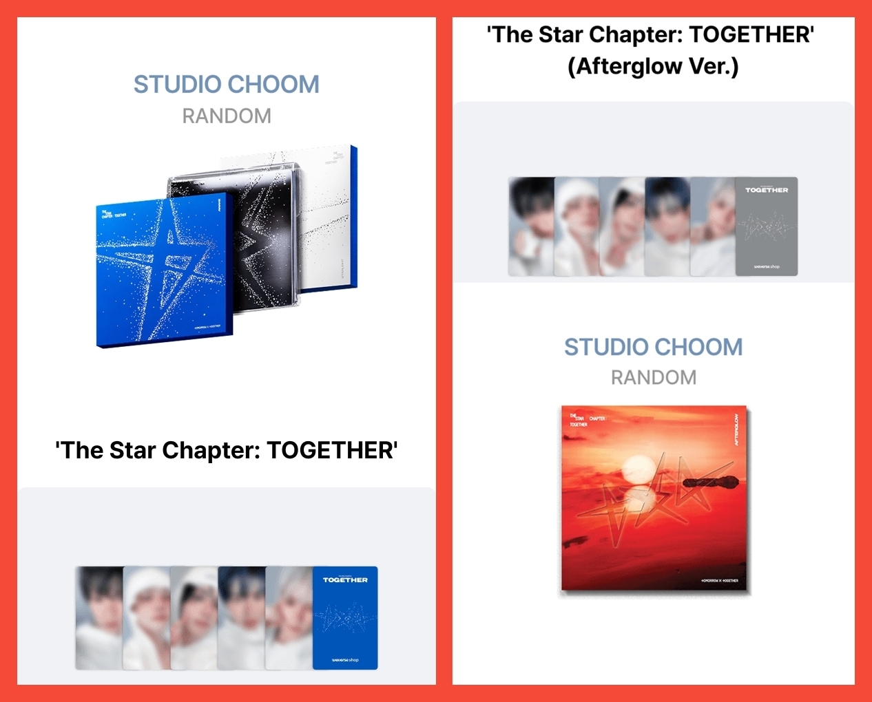 TXT STUDIO CHOOM 特典 global 公式 トレカ コンプ TXT STUDIO CHOOM