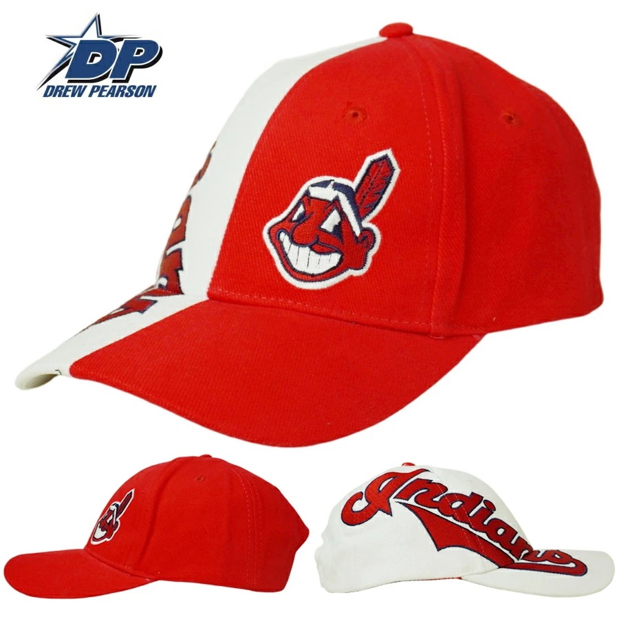 男女兼用 キャップDREW PEARSON ドリュー ピアソンINDIANS CAP インディアンス キャップRED/WHITE(レッド/ホワイト)ヴィンテージ