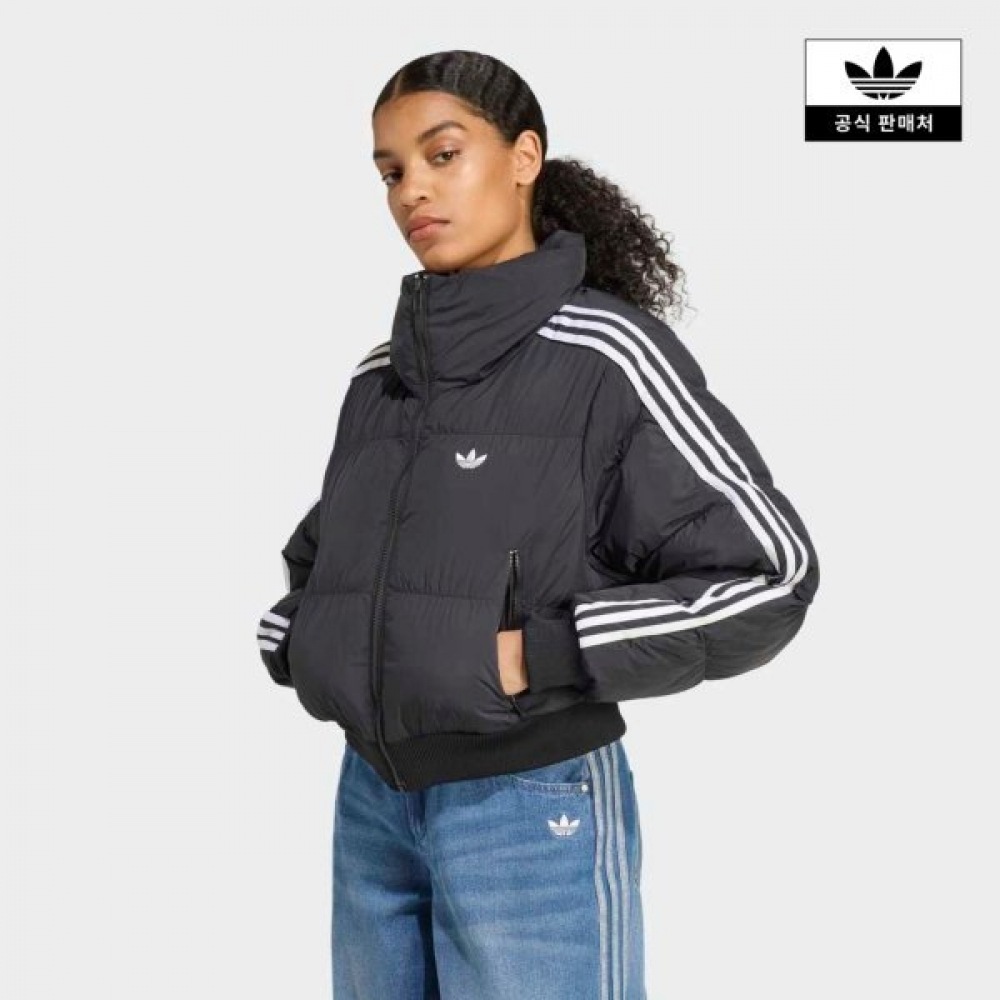 アディダス アディカラー クロップ 合成ダウンパファー JX2970