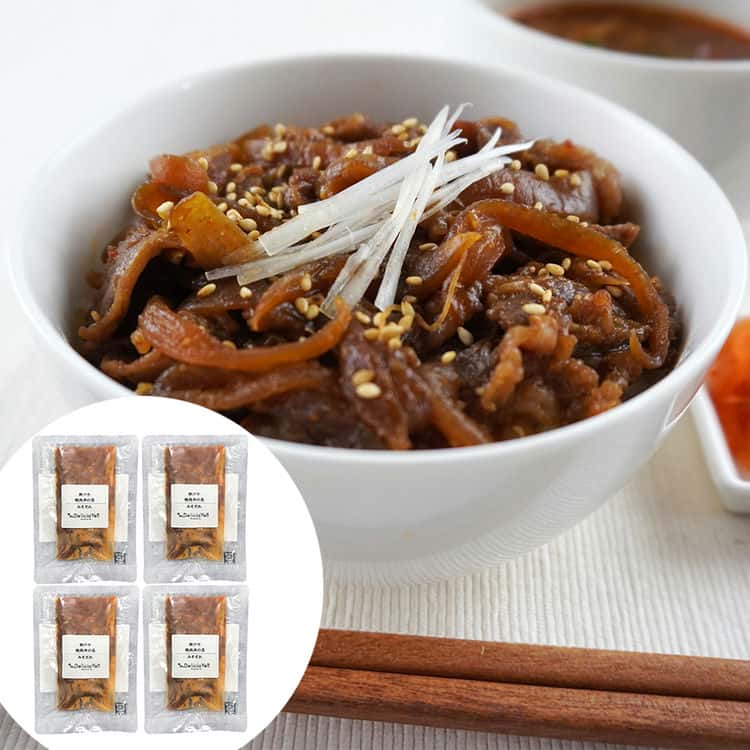 「デリシャエール」 神戸牛焼肉丼の具 100g4 離島は配送不可 7270095 お歳暮 お中元 お土産 ご進物 ギフト 贈り物に最適
