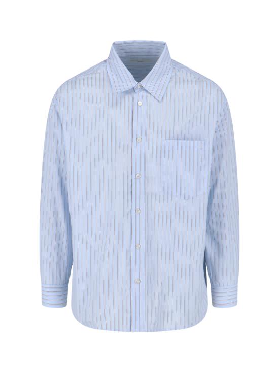 DUNST Men T-Shirts UDSH6A104B2 SKY BLUE STRIPE Blue