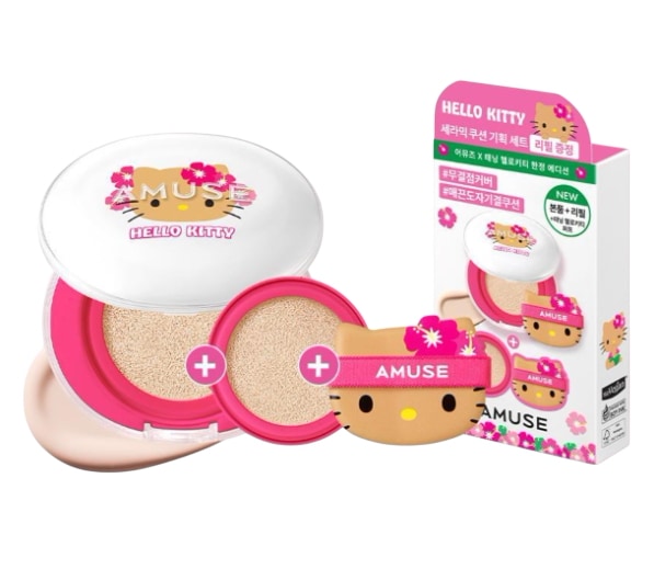 [タンニングハローキティ] セラミックスキン パーフェクター クッション リフィル 限定企画 （+おかわりプレゼント）