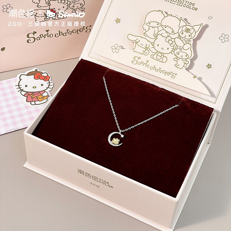 ハローキッティ現物 【1.4万人がこのブランドを買い戻す】潮色絵xサンリオハローキティ純ネックレスins学生の新しい誕生日プレゼント 2件で200円引き