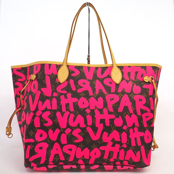 【美品】ルイ ヴィトン ネヴァーフルGM スティーブン・スプラウス モノグラム・グラフィティ M93701 レディース 【トートバッグ】