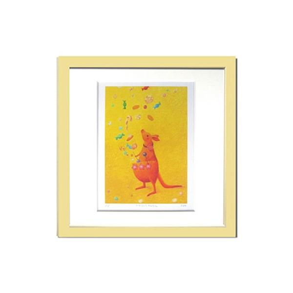 アートパネル 額 フレーム ファンタジー 絵本 かわいい 壁掛け ウォールデコレーション Ryo Sweet music ジグレー版画 320x320mm