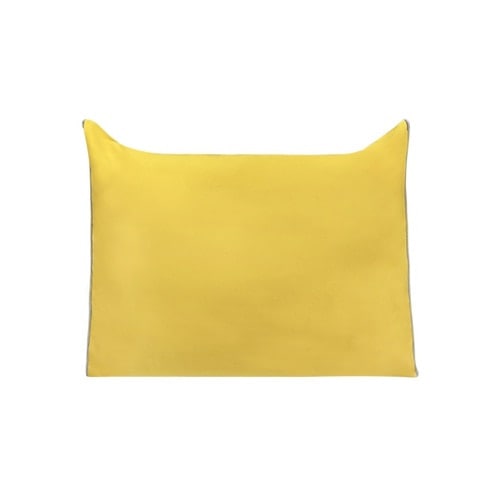 HARAHOME モダン 三角背もたれクッション 70x56cm YELLOW イエロー 腰が楽 正しい姿勢