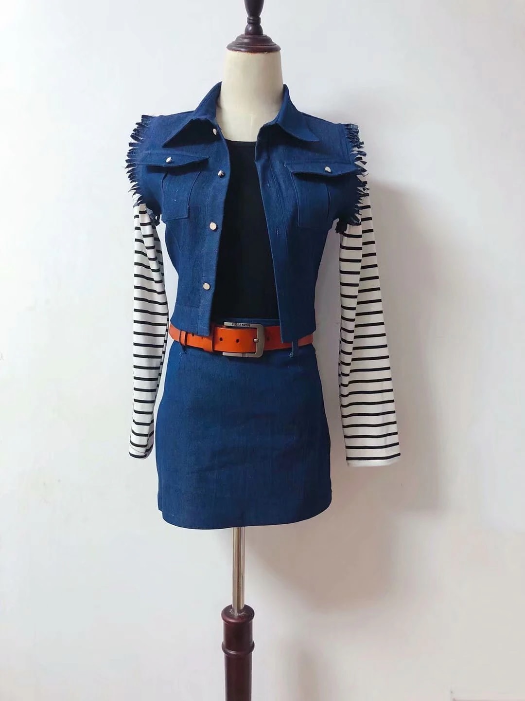 Dragon Ball ドラゴンボール 人造人間18号 コスプレ衣装 コスチューム 変装服仮装