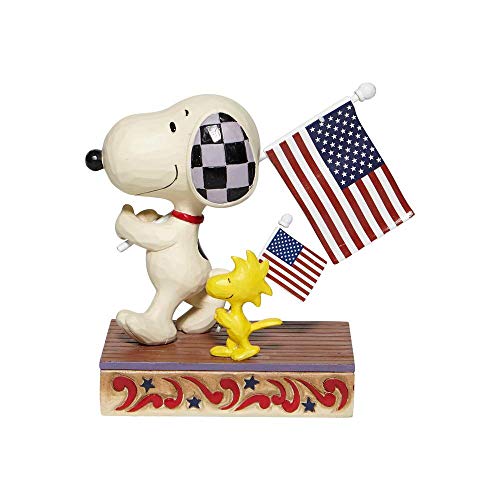 ENESCO Snoopy/Woodstock with Flags 6007960