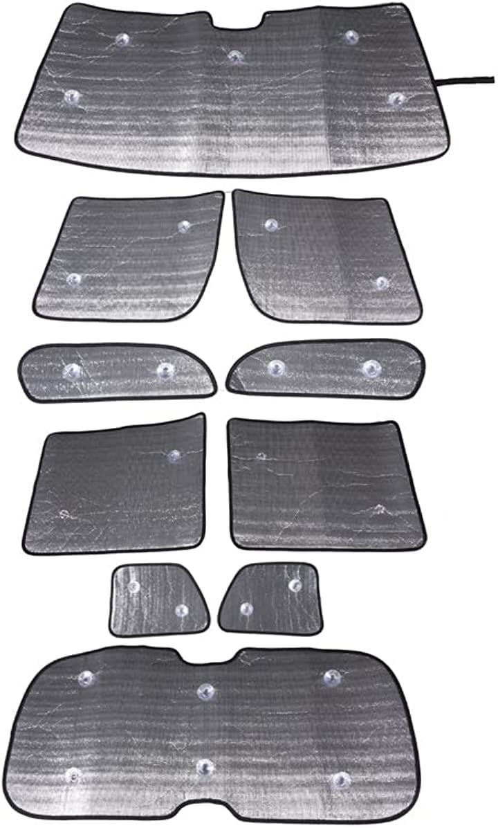 ホンダ N-BOX JF3 JF4 2017-2021に適用 サンシェード 車 カーシェード 全窓対応 遮光全窓シェード 車用サンシェード 吸盤貼付 10点セット