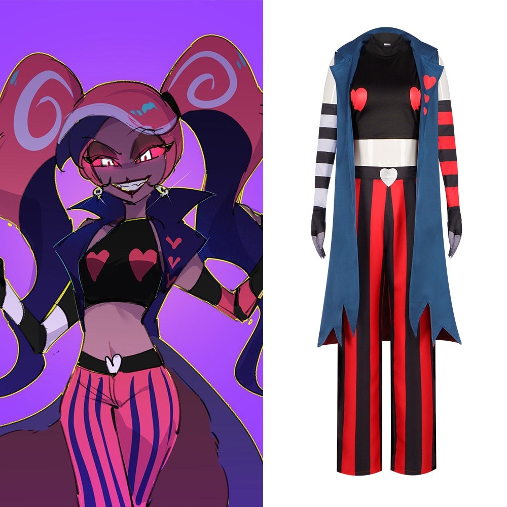 V組Velvetteヴィッキーコスプレハロウィン衣装 HazbinHotel地獄の宿屋cos 3