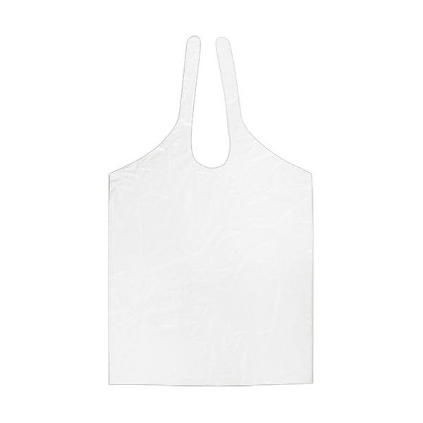 ファーストレイトPE食事用エプロン タイオンタイプ ホワイト FR-817 1セット（500枚：50枚×10箱）