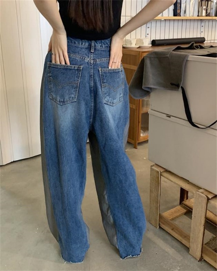 韓国ファッション カジュアルパンツ 怠惰な風 気質 ロングパンツ 快適である ジーンズ スリム ストリート トレンド