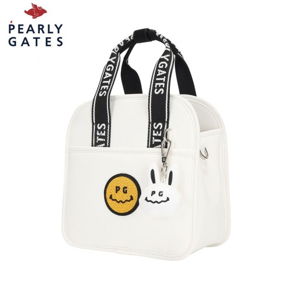 [Paris Gates] レディースロゴハンドルスマイルトートバッグ&キーリング