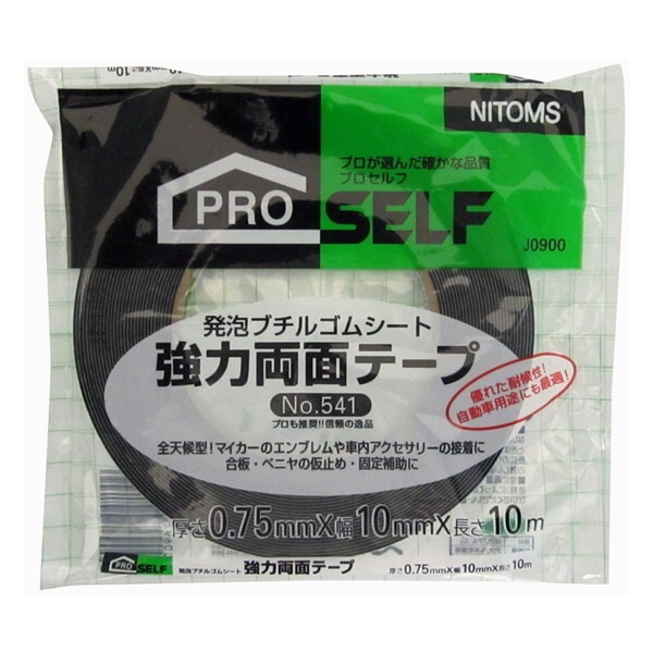 J0900 強力両面テープ No.541 10mm×10m 30巻入