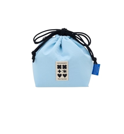 韓国限定 モチ デイリーバッグ CREAM BLUE 保温保冷トート おしゃれランチバッグ カフェ風 新作デザイン